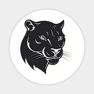 panther black head t-shirt Magnet